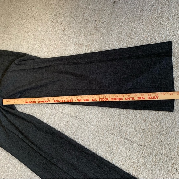 Jones NY Collection Stretch Wide Leg Trousers ~ Size 8 ~ Charcoal ~Career Attire - Picture 8 of 16